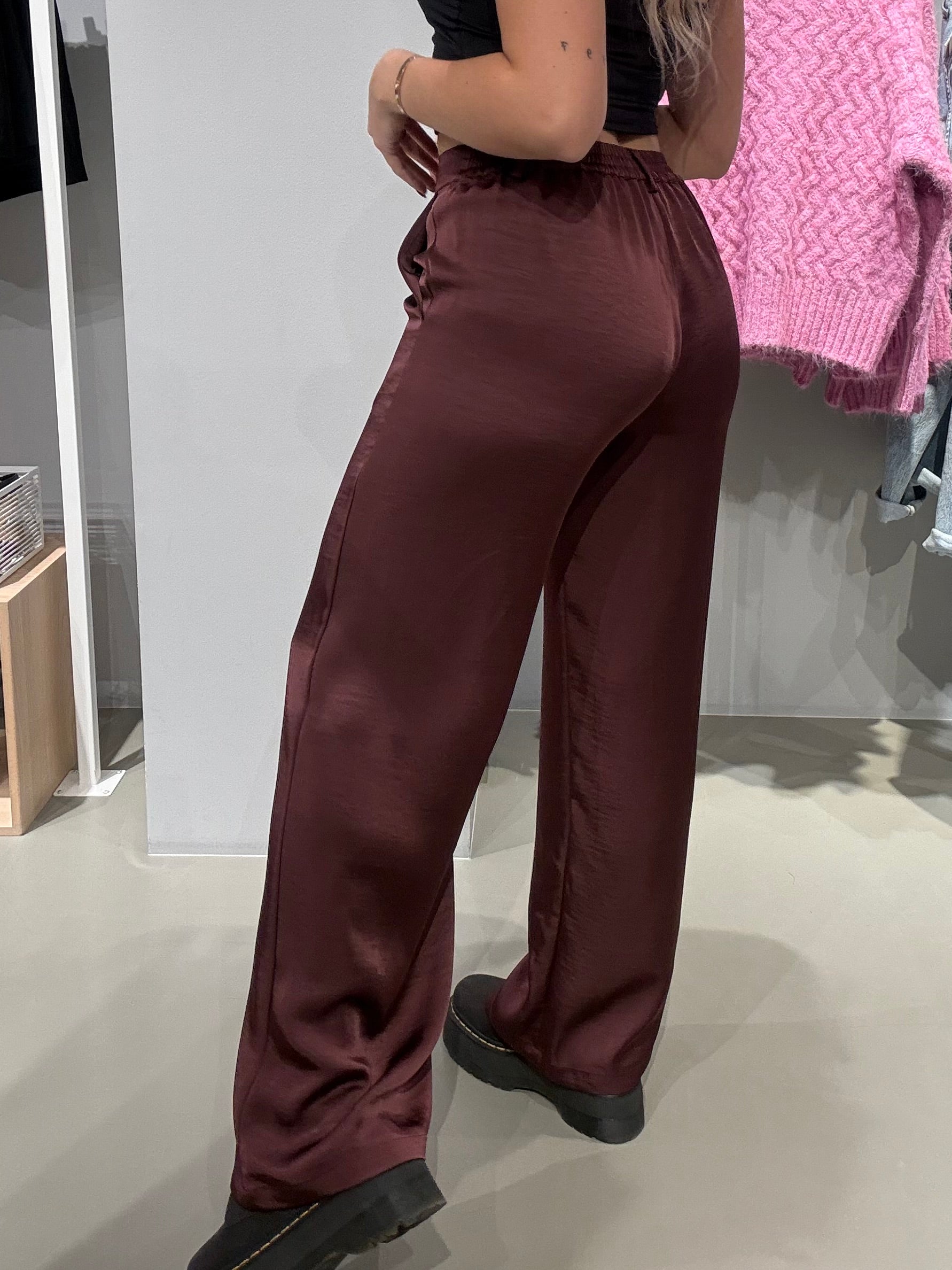 OBJCHILLI Trousers - Mauve Wine